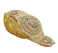 Cinturón de vestir dorado de 18 quilates para mujer, Argelia, Marruecos, novia, joyería de boda, colorido cristal caftán