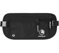 Cinturón de Viaje con protección RFID antirrobo opuesto Debajo de la Ropa Protege tu Dinero y Tus Documentos de identificación con Este cinturón Secreto Bolsa Cartera para Hombres y Mujeres, Negro