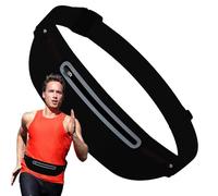 Cinturón de Viaje para Correr, Bolsa de Correr para teléfono - Riñonera Ajustable, Accesorios Deportivos para Escalada, Senderismo, Camping, Correr, pasear en Bicicleta, Negro, Ver descripción, Ver