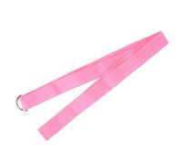 Cinturón de yoga ajustable 72 pulgadas, banda elástica yoga con anillo en D para pilates, fitness, correa de algodón engrosada para cintura, pierna, gimnasio, ejercicio, mejora (Pink)