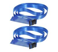 Cinturón de yoga - Ejercicio Bands with Buckle | 2 piezas ajustable manual de tracción, yoga, estiramiento de correa de poliéster, 98 x 1,9 pulgadas, portátil fitness y pierna estiramiento para el