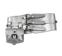 Cinturón Decorativo for Mujer, Faja de Piel sintética PU for Vestidos, Trajes, Camisetas, corsé Ajustable Estuche de Fantasía(Silver)