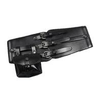 Cinturón Decorativo for Mujer, Faja de Piel sintética PU for Vestidos, Trajes, Camisetas, corsé Ajustable Manos Libres(Noir)