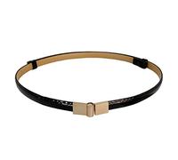 Cinturón decorativo para mujer, para vestir, suéter, cintura de cuero, cinturón pequeño, cinturón deportivo para correr, Negro, Taille unique