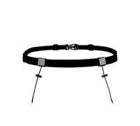 Cinturón delgado para correr con cinturón reflectante ajustable con 6 bucles de gel energético, número de carrera para ciclismo de maratón