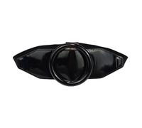 Cinturón elástico clásico ajustable para mujer, uso diario y varias ocasiones, todos los adornos de cintura a juego, Negro, Talla única