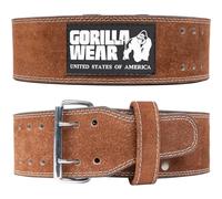 Cinturón elevador de cuero de 4 pulgadas Gorilla Wear S/M