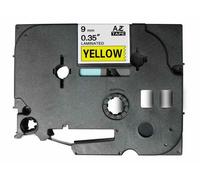 Cinturón Etiquetador Generica Brother TZE-621 TZ-621 - Negro/Amarillo