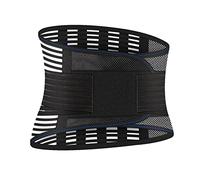 Cinturón Faja Lumbar Verano Respirable for Corregir La Postura De La Espalda Apto Hombre Y Mujer Soporte Lumbar Inferior for Aliviar El Dolor De Espalda Hernia De Disco ( Color : Black , Size : M/Medi