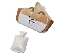 Cinturón for botella de agua, calentador de manos grande, cinturón for botella de agua caliente con animales bonitos, bolsa de agua caliente, cubierta de agua caliente, calentador for el vientre (Col