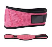 Cinturón gym hombre Cinturón de levantamiento pesas, soporte espalda, protección cintura for hombres, entrenamiento físico, ortopedia, columna vertebral(Rose Red,S)