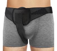 Cinturon Hernia Inguinal para Hombre, Ajustable para Ingle, Ajuste Universal, Discreto Bajo la Ropa y Cómodo Soporte, Color Negro