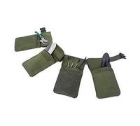 Cinturon Herramientas de jardín Cinturón de cintura ajustable y 4 bolsas de lona desmontables a prueba de agua Garden Tool Waist Belt