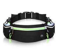 Cinturon Hidratacion Running Belt +2 Botellas ✮Fluorescente✮ Riñonera Running Botella Verde Cinturon Running Hombre Mujer - Bolsa para Correr |Garantía de por Vida| Riñonera Porta Botella para Trail