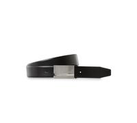 BOSS Cinturón de piel italiana con hebilla con placa y logo - StyleBaxton_Sz35, 50480955 Negro 85
