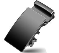 Cinturon hombre hebilla grande metalica cinturón ajustable mujer accesorios automatica hebillas de cinturón reemplazables 35mm Negro puro