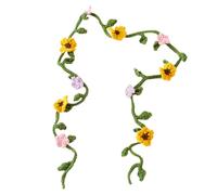 Cinturón largo adornado con flores, estilo tradicional, versátil, cinturón de vestir para fiestas y looks casuales