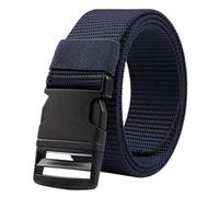 Cinturón Lona 2 Uds Hebilla Marrón Cinturón De Lona Nailon Multifuncional Correa Pantalón for Exteriores for Hombres(120cm,Blue)