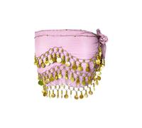 Cinturón Lumbar Palanca Mujeres lentejuelas borla cintura cadena cadera bufanda rendimiento cinturón cintura cubierta Cuero Plata, Rd1, Talla única