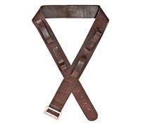 WIDMANN 09834 - Cinturón de Piel sintética con 4 Fundas para Espadas y Armas, Unisex Adulto, Edad Media, Caballeros, Piratas, Carnaval, Color Marrón