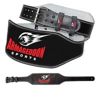 Cinturón Musculación para Halterofilia Levantamiento de Pesas Gimnasio Fitness Gym - 15 cm de Ancho Protección Lumbar - Cuero Auténtica para Hombre y Mujer