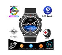 (Cinturón negro) Reloj inteligente Huawei NFC para adultos DT compatible con GPS para pantalla Ultra HD, control