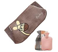 Cinturón para botella de agua caliente de 120 cm Envoltura alrededor de la botella de agua caliente para el cuerpo Hombro Cuello Cintura (color: marrón burro)