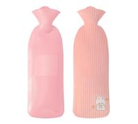 Cinturón para botellas de agua caliente, gran capacidad para el hogar, con diseño impreso y funda de felpa, ideal para botellas de agua caliente, calentadores de pies y alivio del dolor en invierno