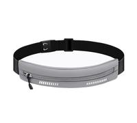 Cinturón para correr con correa ajustable de gran capacidad para correr, riñonera para entrenamientos, ejercicio, ciclismo, fitness, soporte para teléfono, Color gris, Talla única