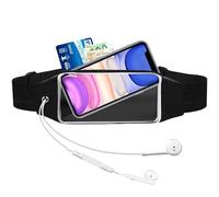 Cinturón para correr para Motorola Moto G14 G60S G200 G100 Edge40 Pro G73 G13 G23 G53 E13 E22 E20 E40 E30 G72 G62 G52 G82 5G82 5GGG Correa para correr. riñonera gen deporte, Negro , Deportes