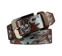 Cinturón para Hombre Hebillas Rock N Roll Estampado De Calavera Cinturón Pantalones Cinturón Adolescente Chicos Calle Hiphop Cinturón Accesorio De