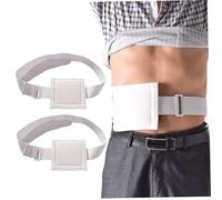 Cinturón para tubo de alimentación, ajustable, suave, cómodo y transpirable, soporte para tubo de alimentación para accesorios de diálisis peritoneal, suministros, 2 uds.