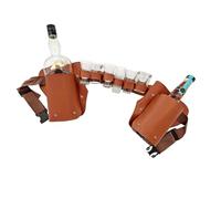 Cinturón porta latas de cerveza - ajustable para cerveza - Porta dinero, porta botellas de agua para deportes al aire libre Jogging Caminate Bolsa para botellas de cerveza colgada de la cintura, porta