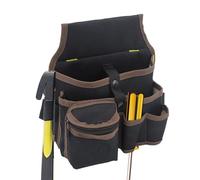 Cinturón portaherramientas con arnés | de herramientas de electricista, cinturón multibolsillos impermeable de tela Oxford para electricistas carpinteros jardineros - Almacenamiento metros rubí