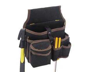 Cinturón portaherramientas con arnés | de herramientas de electricista, cinturón multibolsillos impermeable de tela Oxford para electricistas carpinteros jardineros - Almacenamiento metros rubí