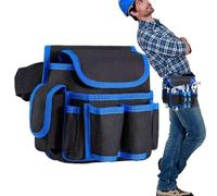 Cinturón Portaherramientas Para Electricista - Cinturón Oxford Ajustable Para Construcción | Bolsa Multifuncional Con Amplio Almacenamiento Para Construcción, Jardinería, Techado Y Electricistas