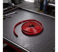 Cinturón protector de goma para scooter eléctrico que soporta la protección de bordes y reduce la transmisión de vibraciones e impactos (rojo)