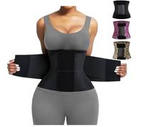 Cinturón Reductor De Cintura Para Mujer - Entrenador De Cintura Ajustable Para El Control De La Barriga, Y Soporte De Postura, Moldeador De Adelgazamiento Para Entrenamiento, Uso Diario (Negro,M)