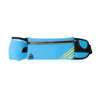 Cinturón reflectante impermeable para ciclismo, correr, longitud ajustable, para teléfonos, llaves, con/sin hervidor de agua, bolsa de poliéster impermeable para teléfono, Color azul, No water bottle