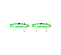 Cinturón reflectante para ciclismo con número de carrera, cinturón de triatlón, para correr por la noche, color rojo, 25 x 920 mm, Juego de 2 (verde, 25 x 920 mm), 25x920mm, como se muestra en la