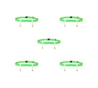 Cinturón reflectante para ciclismo con número de carrera, cinturón de triatlón, para correr por la noche, color rojo, 25 x 920 mm, Juego de 5 (verde, 25 x 920 mm), 25x920mm, como se muestra en la
