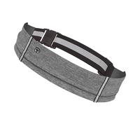 Cinturón reflectante para correr, soporte para teléfono, bolsa deportiva resistente al agua, cintura elástica para ciclismo, senderismo, Color gris