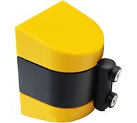 Cinturón retráctil montado en la pared de 32.8 pies, cinta magnética segura para control de multitudes, sistema de cola de montaje en pared, ideal para eventos y áreas públicas