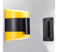 Cinturón retráctil para control de multitudes, cuerda de barrera montada en la pared para una gestión eficiente de la línea al aire libre, solución duradera y elegante para eventos y espacios públicos