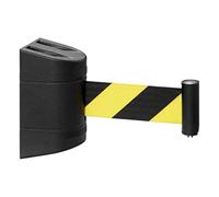 Cinturón retráctil para montaje en pared, Cordon Barrier, Barrier Belt Wall Mount Retractable Belt Barriers Warning Tape(10m/32.8ft)