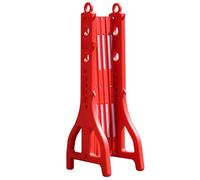 Cinturón retráctil para montaje en pared, Expandable Folding Barrier, Plastic Portable Safety Barrier Gate with Carrying Handle, for Temporary Traffic Control, Road Isolation Construction(Red)