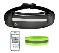 Cinturón Running Ajustable con Banda Reflectante - Riñonera Running, para Correr, Cómoda y Discreta, Porta Móvil y Llaves, Ideal para Empezar a Hacer Deporte