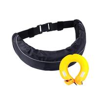 Cinturón salvavidas inflable, paquete de seguridad de inflado manual, dispositivo de flotación impermeable reutilizable, ajustable para pesca, surf, esnórquel, kayak, canotaje, vela, deportes