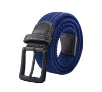 Cinturón táctico de lona para hombre con hebilla de pasador y correa elástica para jeans.,Azul,130