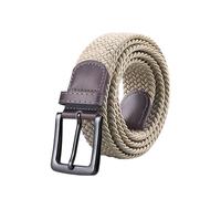 Cinturón táctico de lona para hombre con hebilla de pasador y correa elástica para jeans.,Gunkhaki,120